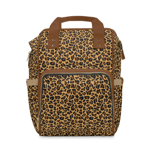 Leopard Print Diaper Backpack - Bold & Stylish Baby Bag with Trendy Leopard Patterns, Perfect for Adventurous Parents