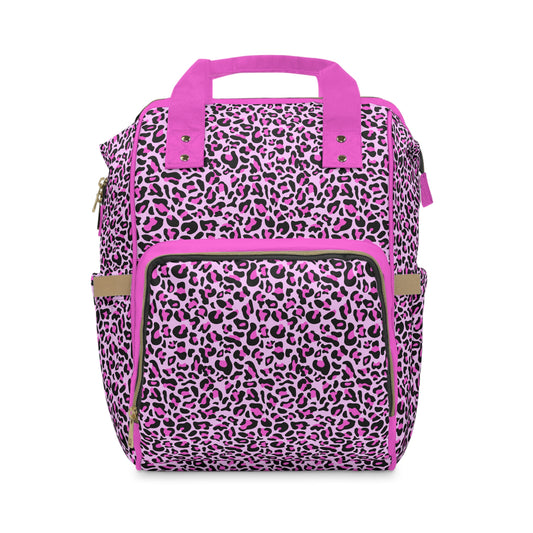 Leopard Print Diaper Backpack - Bold & Stylish Baby Bag with Trendy Leopard Patterns, Perfect for Adventurous Parents