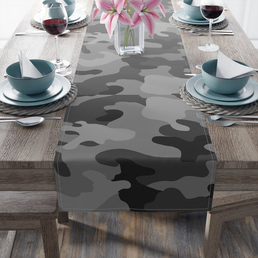 Camouflage Table Runner - Durable Cotton Twill or Polyester - Perfect for Outdoor Enthusiasts & Home Decor