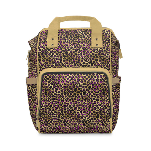 Leopard Print Diaper Backpack - Bold & Stylish Baby Bag with Trendy Leopard Patterns, Perfect for Adventurous Parents