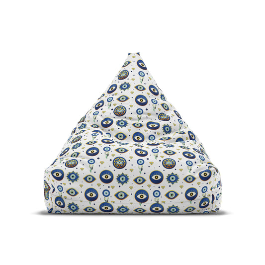 Evil Eye Design Bean Bag Chair Cover - Premium Quality and Unique Design