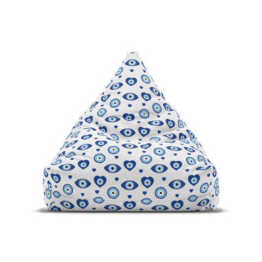 Evil Eye Design Bean Bag Chair Cover - Premium Quality and Unique Design