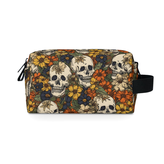 Skull Toiletry Bag | Edgy & Durable Organizer | Water-Resistant, Perfect for Camping, Travel, College