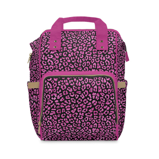 Leopard Print Diaper Backpack - Bold & Stylish Baby Bag with Trendy Leopard Patterns, Perfect for Adventurous Parents