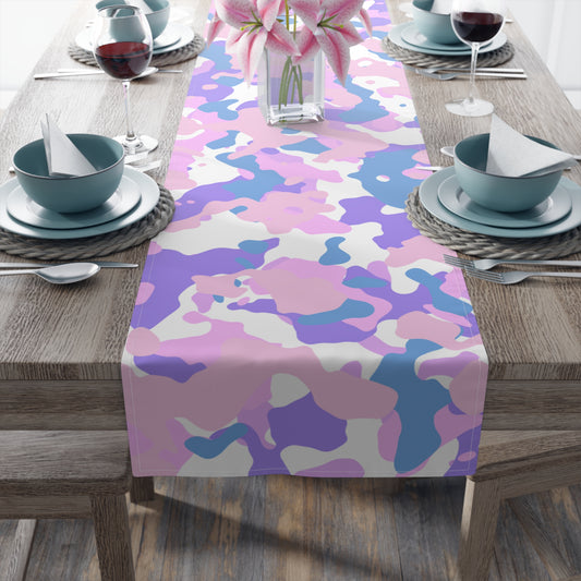 Camouflage Table Runner - Durable Cotton Twill or Polyester - Perfect for Outdoor Enthusiasts & Home Decor