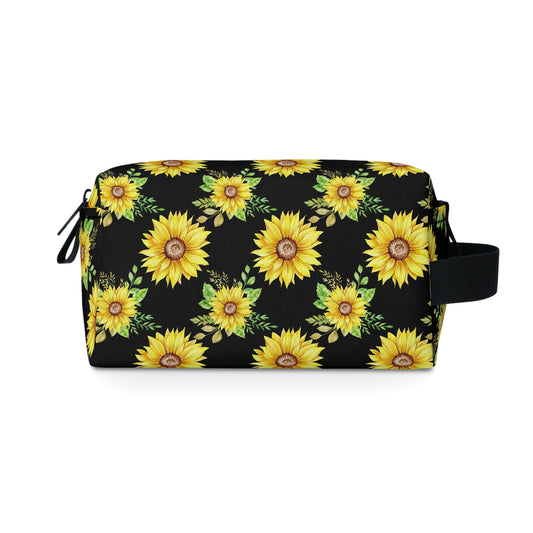 Sunflower Toiletry Bag | Cheerful & Durable Organizer | Water-Resistant for Travel, Camping, College