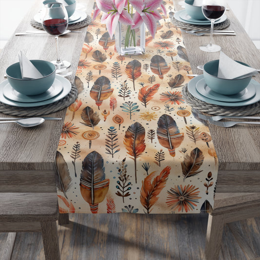 Aztec-Inspired Table Runner - Bold Patterns, Cotton Twill or Polyester - Ideal for Home Decor & Unique Gifts