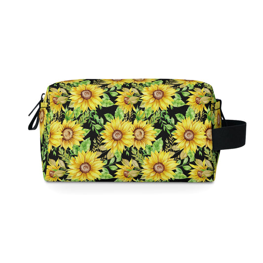 Sunflower Toiletry Bag | Cheerful & Durable Organizer | Water-Resistant for Travel, Camping, College