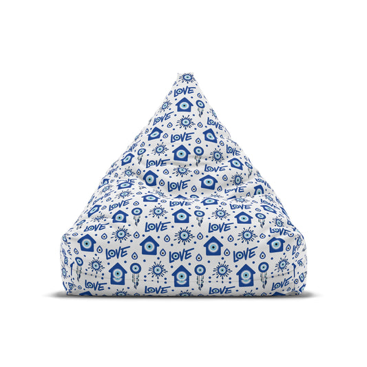 Evil Eye Design Bean Bag Chair Cover - Premium Quality and Unique Design