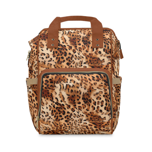 Leopard Print Diaper Backpack - Bold & Stylish Baby Bag with Trendy Leopard Patterns, Perfect for Adventurous Parents