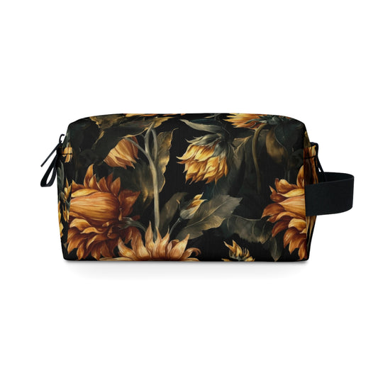 Sunflower Toiletry Bag | Cheerful & Durable Organizer | Water-Resistant for Travel, Camping, College