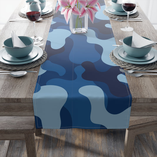 Camouflage Table Runner - Durable Cotton Twill or Polyester - Perfect for Outdoor Enthusiasts & Home Decor